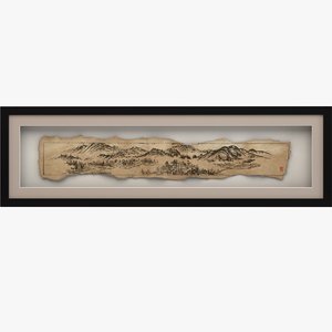 3ds max ancient scroll shadow box