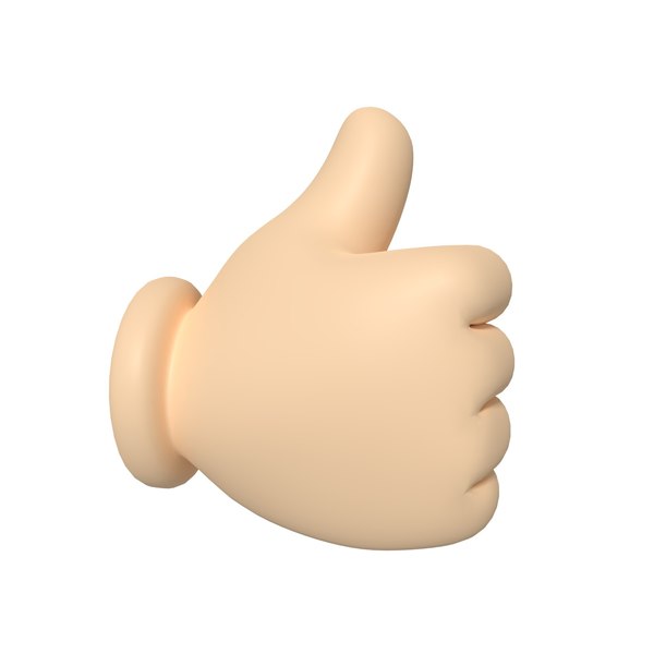 cartoon hand 3D model