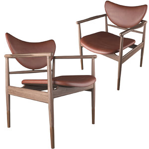 3D 48 chair finn juhl model