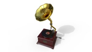antique gramophone record model