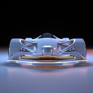 futuristic car model