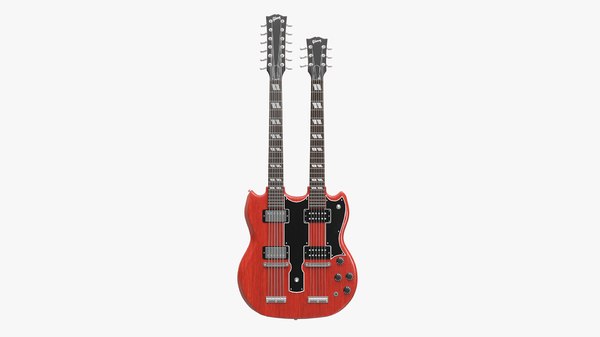 modelo 3d Guitarra Gibson SG de doble cuello (1) - TurboSquid 1561628