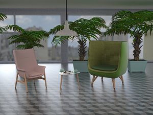 interior design scene 001 3D model