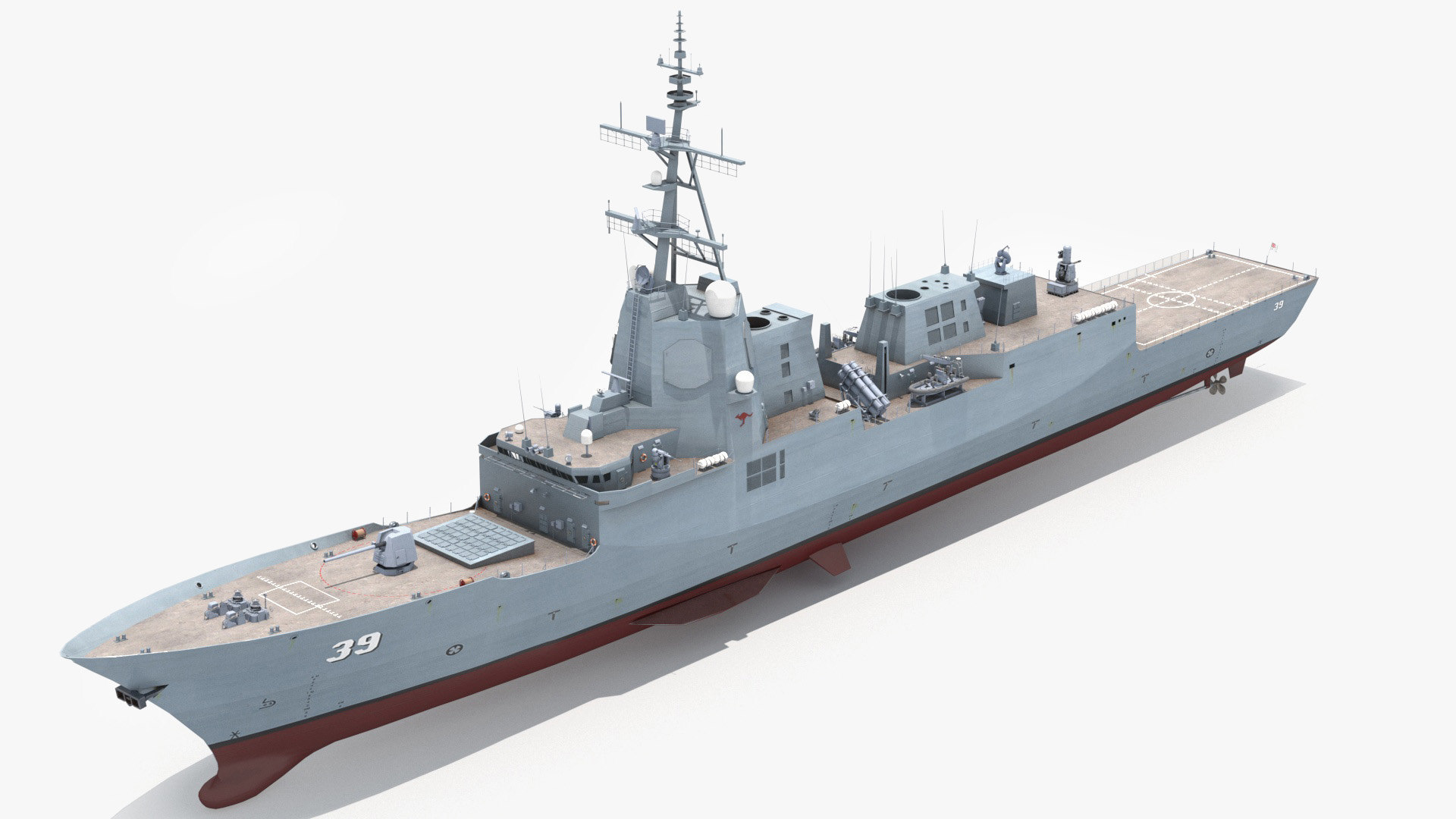 Hmas hobart ships 3D - TurboSquid 1550805