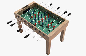 3D foosball table model
