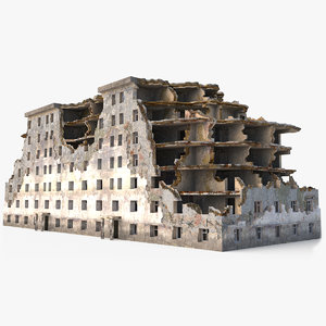ruined building 3D model
