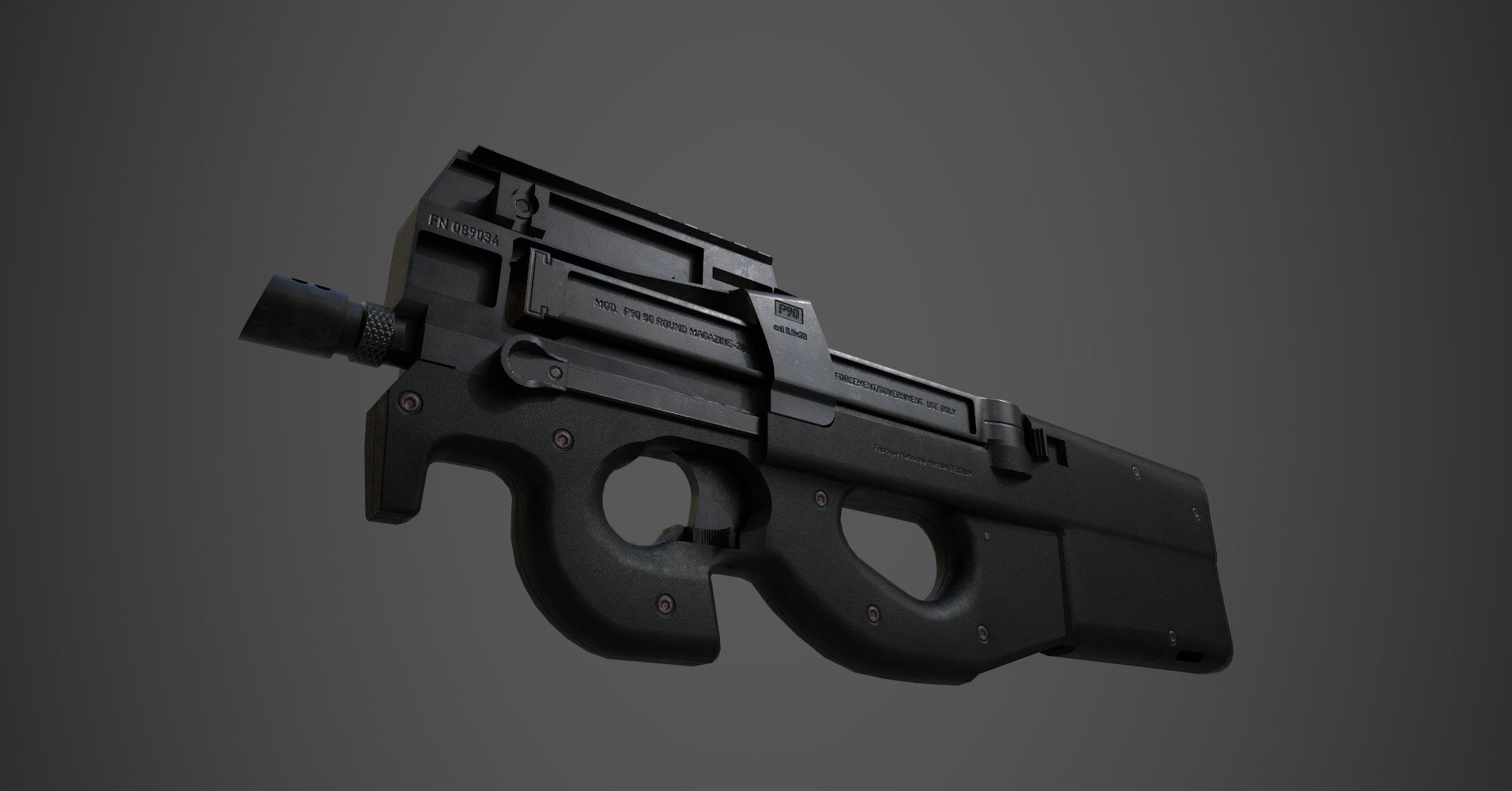 P90 guns model - TurboSquid 1562381