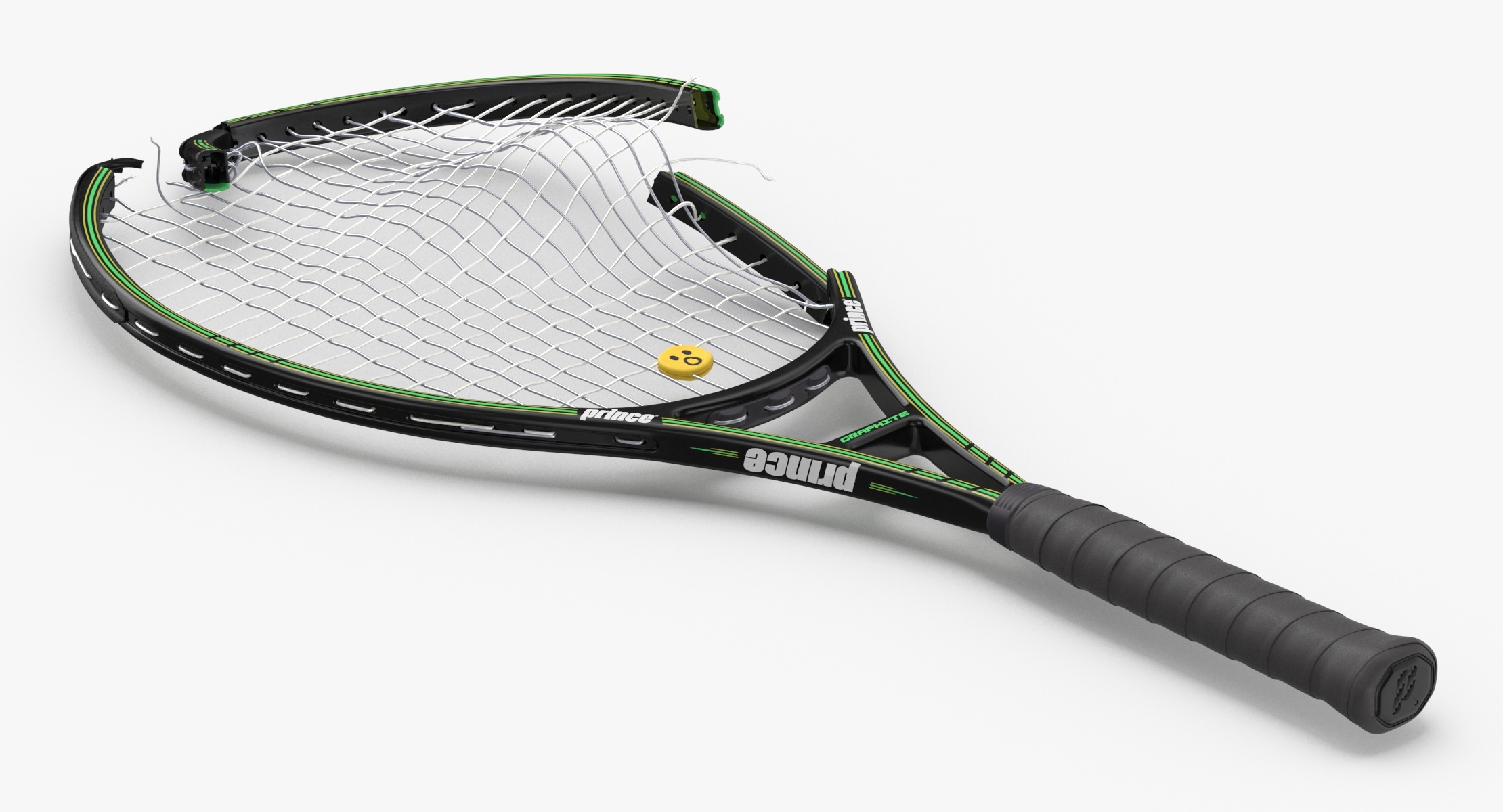 Tennis Racket Broken Modelo 3D TurboSquid 1562458