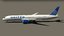 3D boeing 787-9 united airlines
