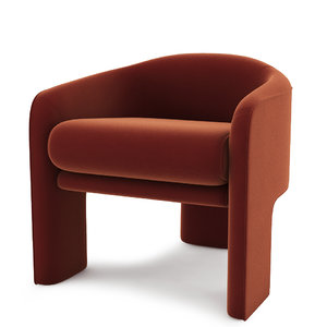 3D modern retro lounge chair model