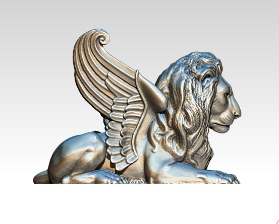 翼のあるライオンの像3dモデル Turbosquid