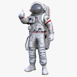 3D space suit orlan mks model
