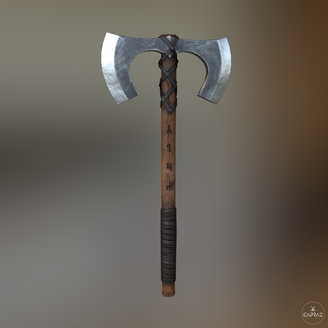 Viking Double Axe Low-poly Model 3D Model 3D - TurboSquid 1563358