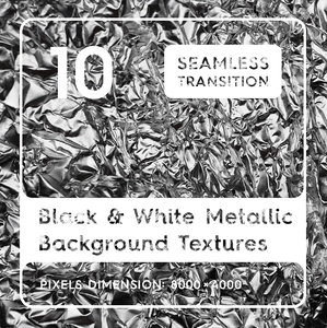 Black & White Metallic Textures