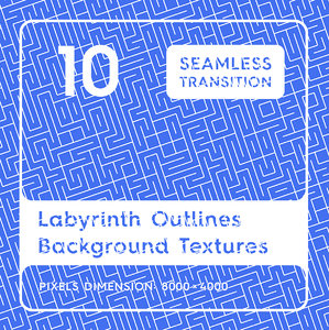 10 Labyrinth Outlines Backgrounds