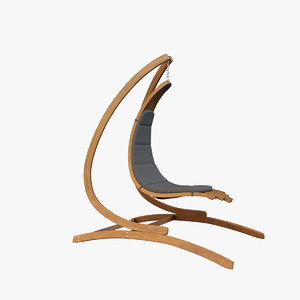 3D model hanging swing chair