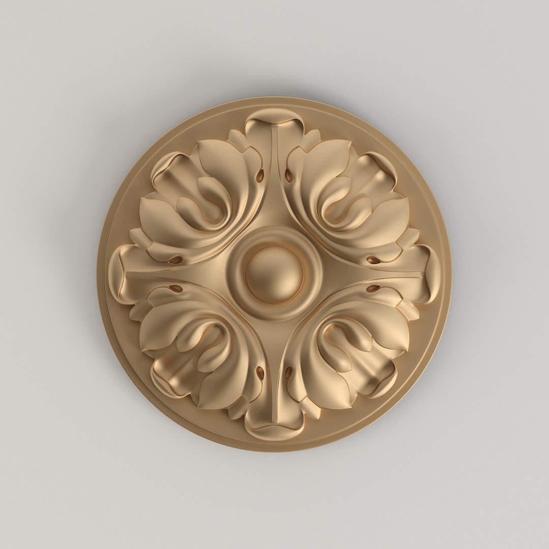 Decorative rosette model - TurboSquid 1563416