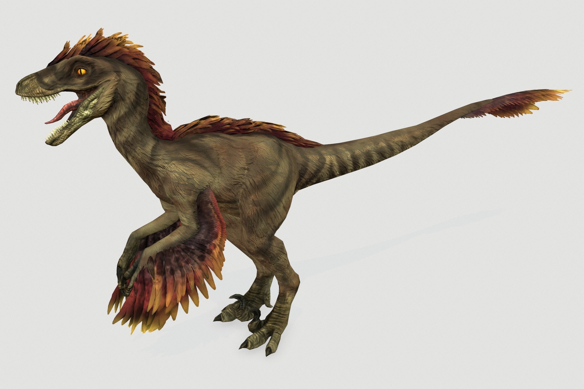 raptor dinosaur 3d