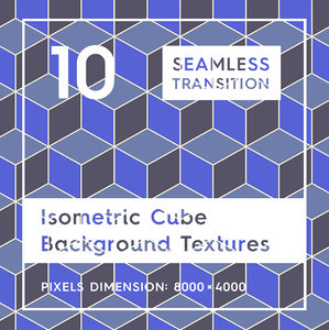 10 Isometric 3D Cubes Backgrounds