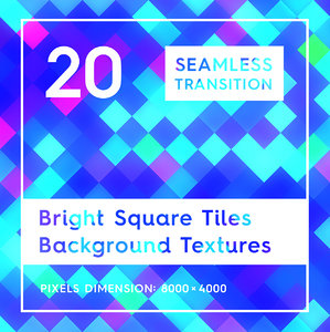 20 Bright Square Tiles Backgrounds