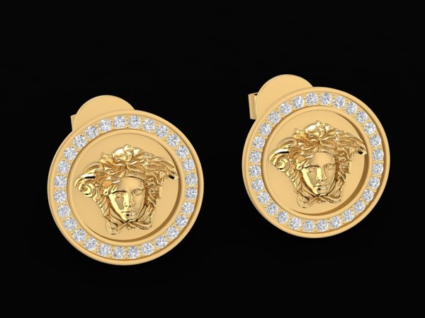 versace diamond earrings