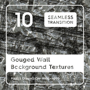10 Gouged Wall Background Textures