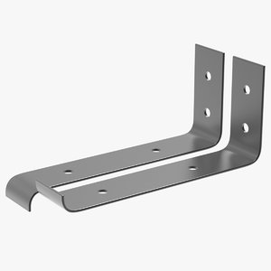 3D wall shelf brackets metal