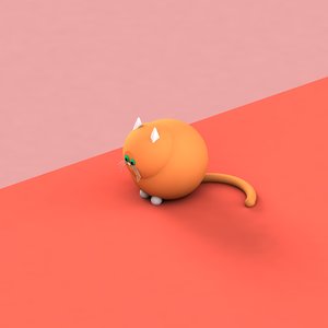 fat cat 3D model