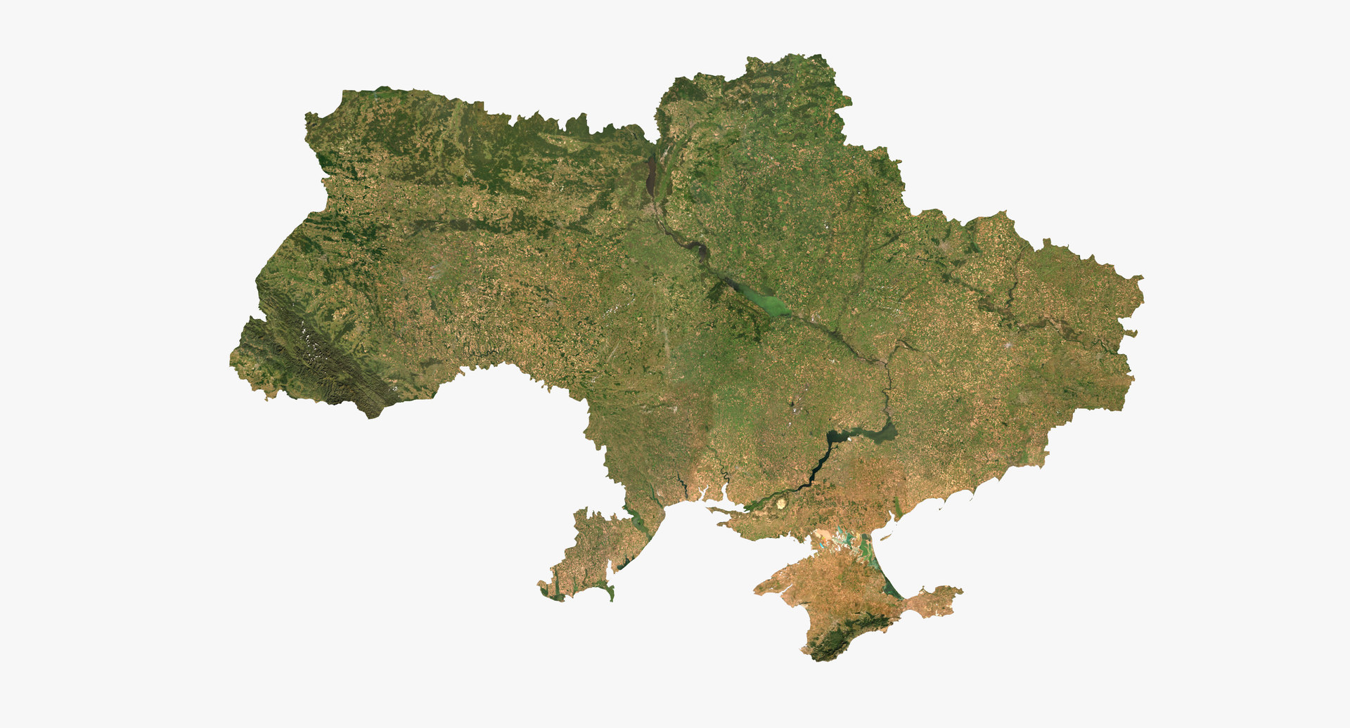 Relief map of Ukraine 3D model 3D-Modell - TurboSquid 1563944