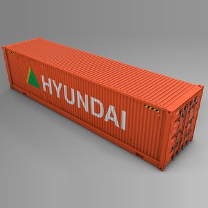 3D hyundai cargo container l727 model