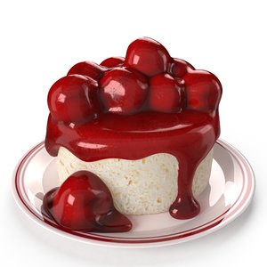 cottage cheese cherry 3D