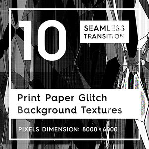 10 Print Paper Glitch Backgrounds