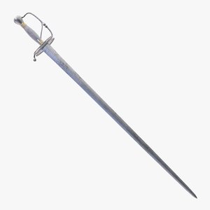 european broadsword sword 3D model