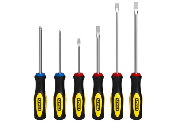 3D model stanley piece screwdriver set