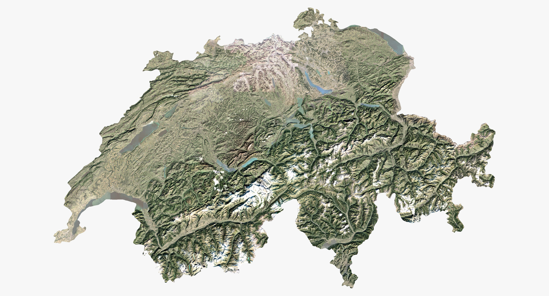 3D relief schweiz model - TurboSquid 1564425