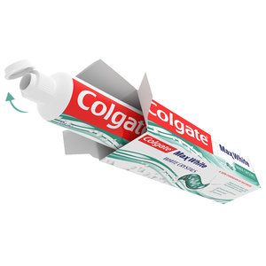 colgate toothpaste product - 3D