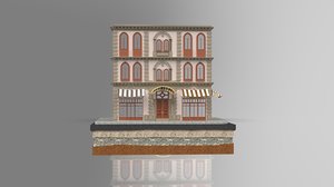 3D istanbul stone building model
