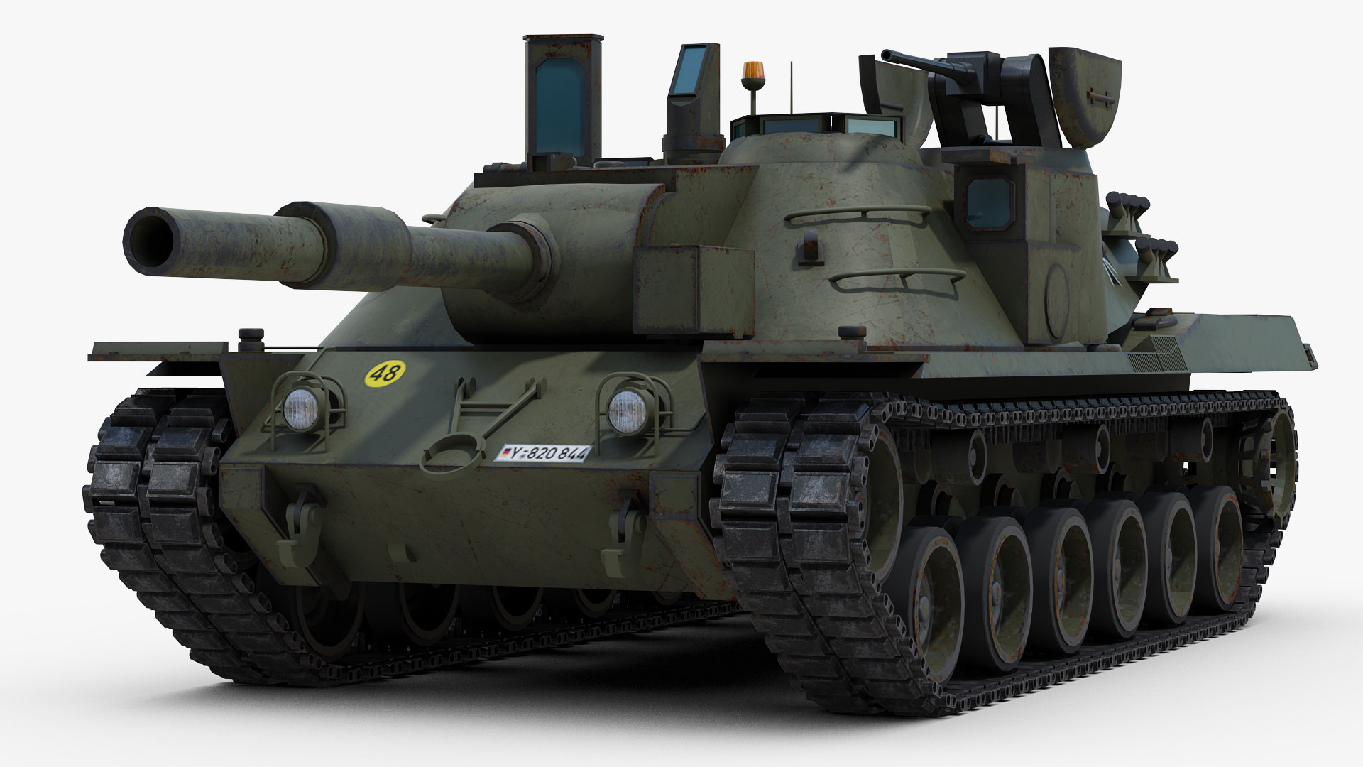 Cold mbt 70 tank 3D model - TurboSquid 1564541