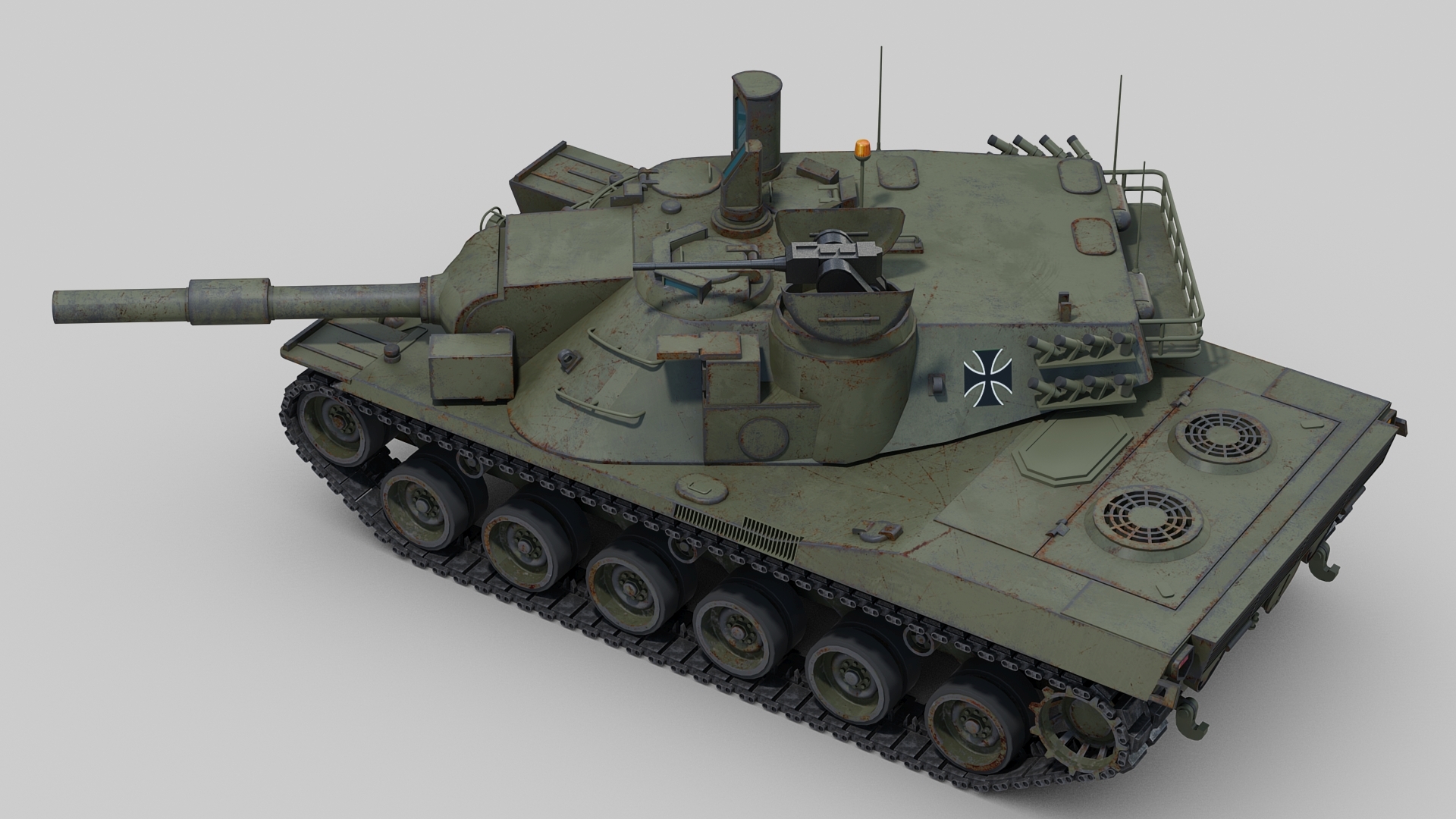 modelo 3d MBT 70 Tank - TurboSquid 1564541