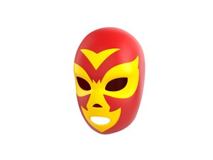 wrestling mask 3D