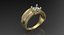 3D solitaire ring