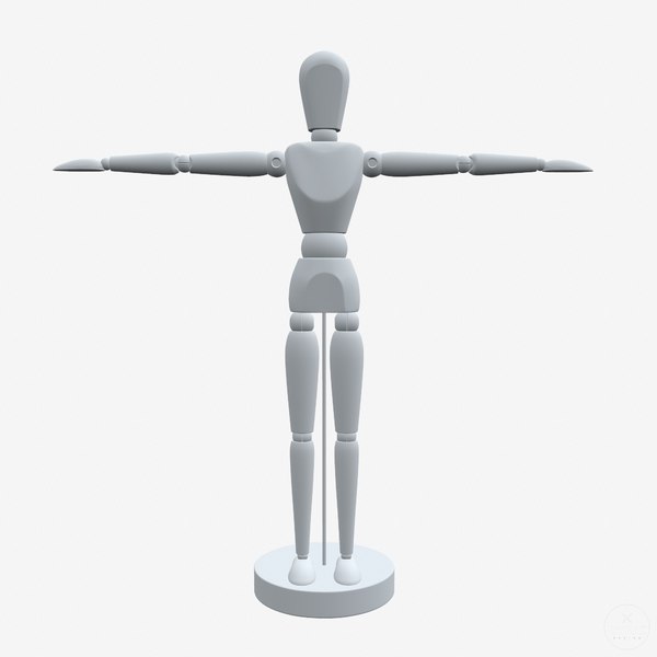 drawing mannequin 3d model