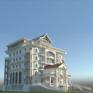 3D residential building architectural