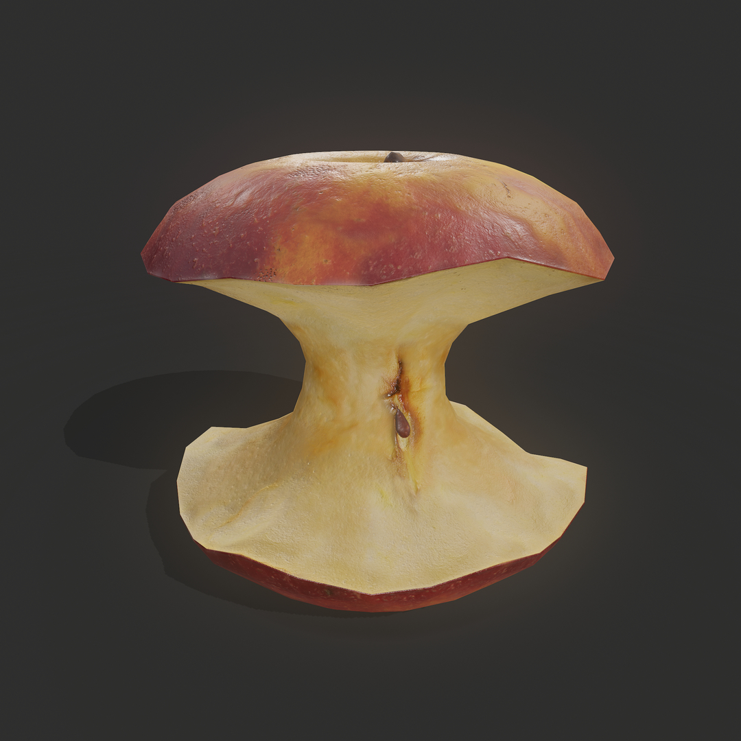 アップルコア3Dモデル TurboSquid 1565008