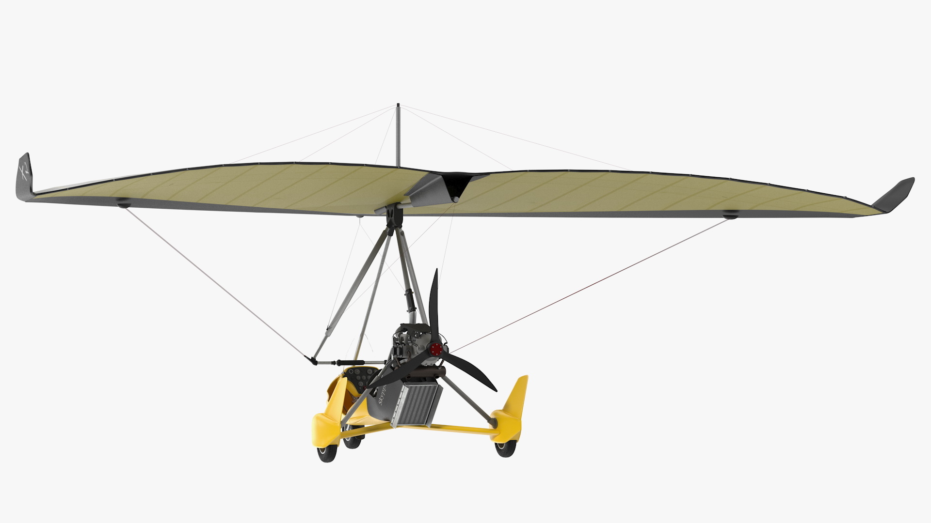 tandem ultralight trike wing bionix23d模型
