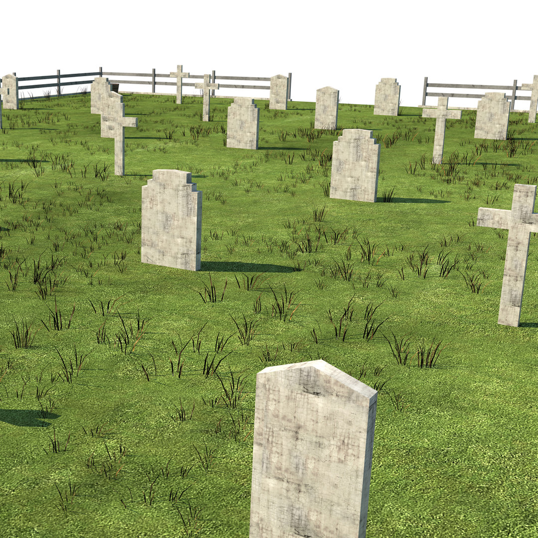 modèle 3D de Cemetery TurboSquid 1565392
