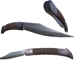 3D knife model