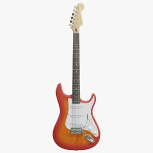3D model fender stratocaster guitar