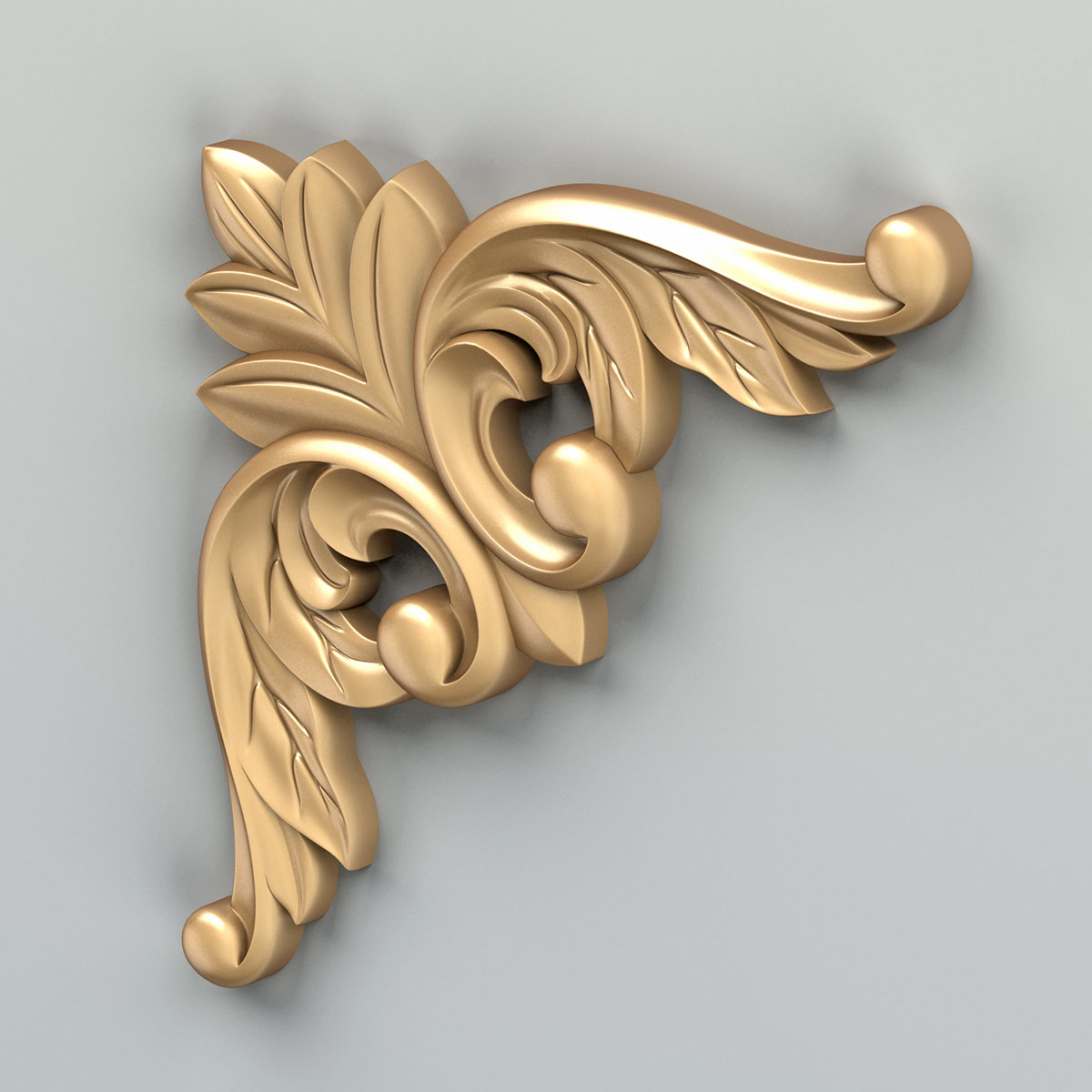 Carved Corner Decor 3D Model - TurboSquid 1565474