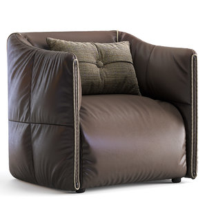 3D lecomfort armchair beatrice